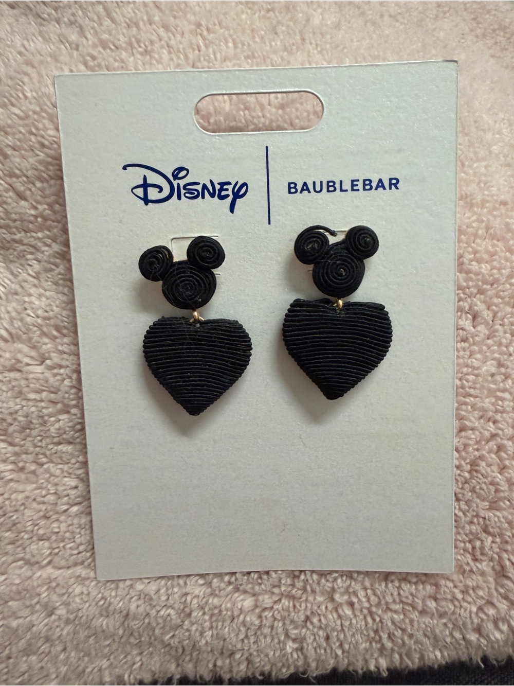 Disney Bauble Bar Black Mickey Mouse Earrings